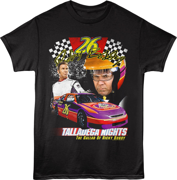 Ricky Bobby Laughing Clown Collage Talladega Nights T-Shirt