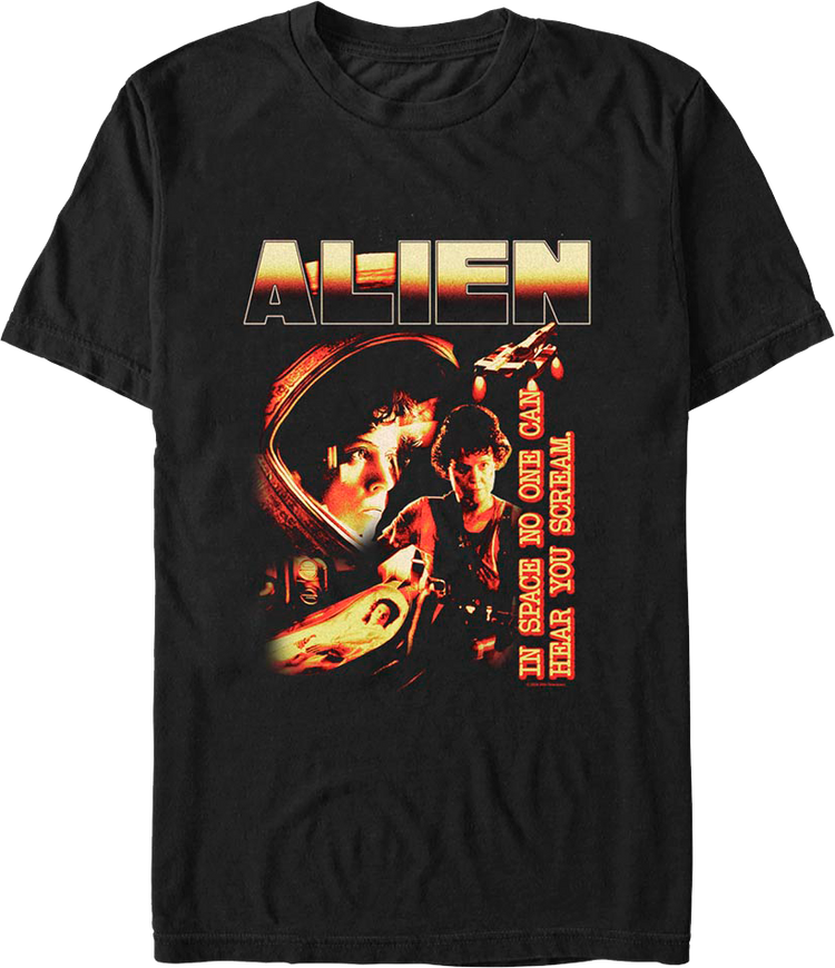 Ripley In Space No One Can Hear You Scream Alien T-Shirt