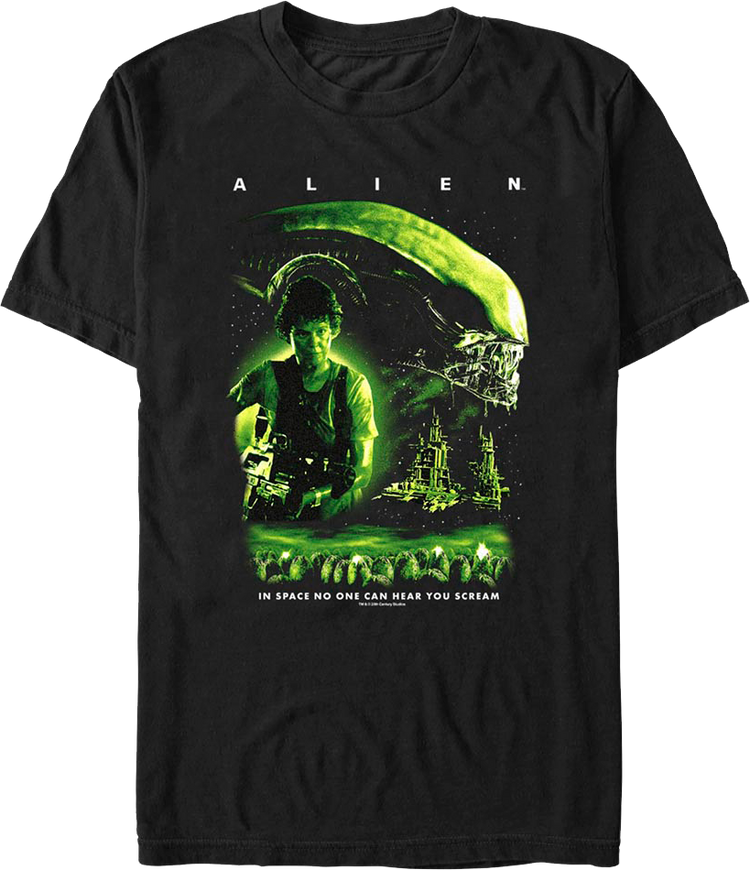 Ripley & Xenomorph Poster Alien T-Shirt