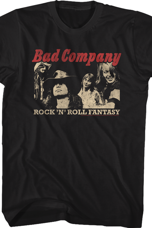 Rock 'N' Roll Fantasy The Very Best Of Bad Company T-Shirt
