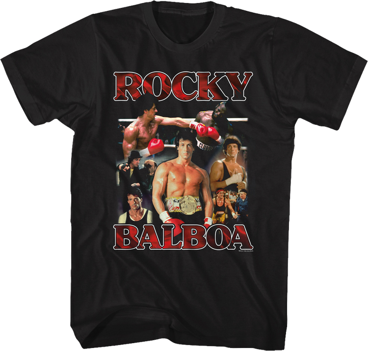 Rocky Balboa Collage Rocky III T-Shirt