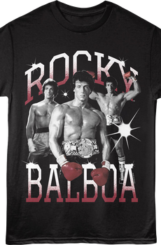 Rocky Balboa Poses Rocky T-Shirt