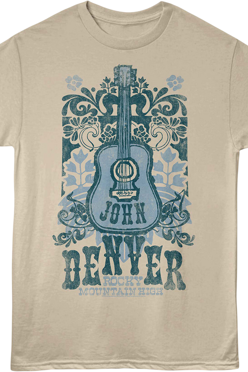 Rocky Mountain High Guitar John Denver T-Shirt