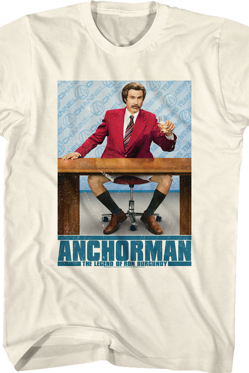 Ron Burgundy Poster Anchorman T-Shirt