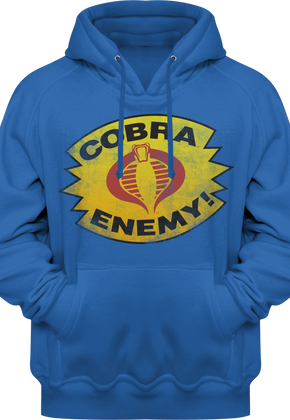 Royal Blue Cobra Enemy GI Joe Pullover Hoodie