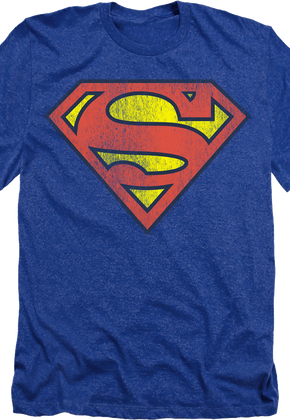 Royal Heather Superman Logo DC Comics T-Shirt