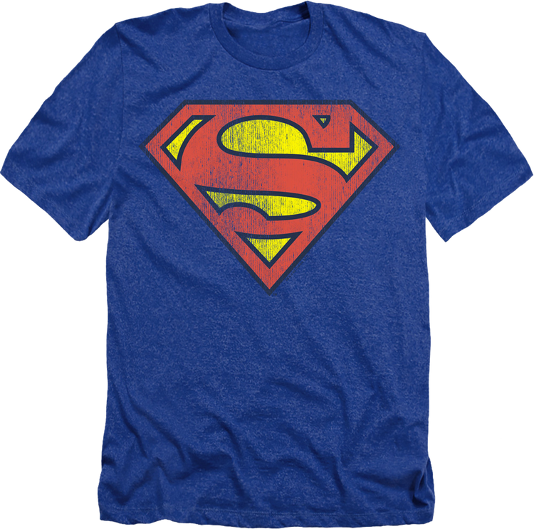 Royal Heather Superman Logo DC Comics T-Shirt