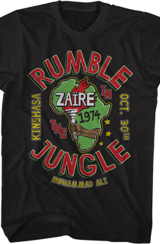 Rumble In The Jungle 1974 Muhammad Ali T-Shirt