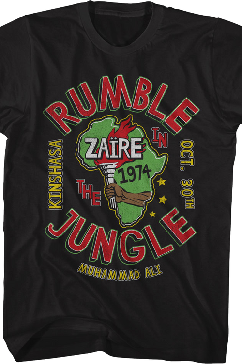 Rumble In The Jungle 1974 Muhammad Ali T-Shirt