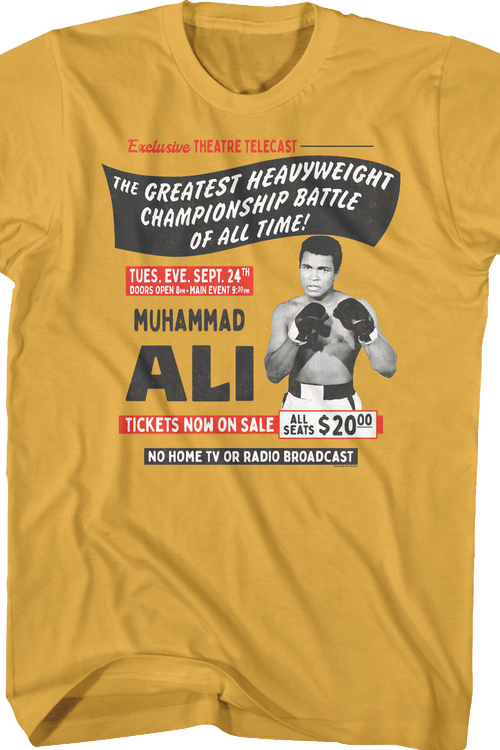 Rumble In The Jungle Poster Muhammad Ali T-Shirt