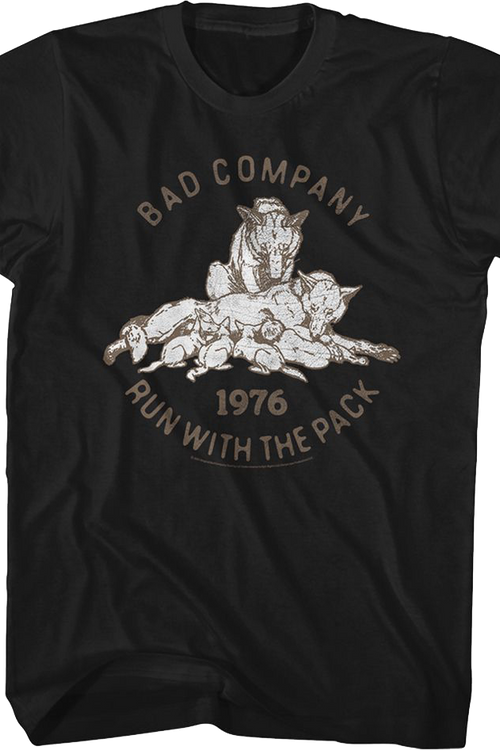Run With The Pack 1976 Bad Company T-Shirt