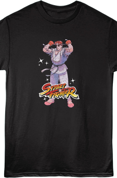 Front & Back Ryu Battle Ready Street Fighter T-Shirt