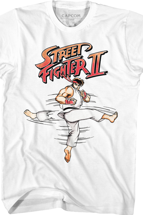 Ryu Hurricane Kick Street Fighter II T-Shirt