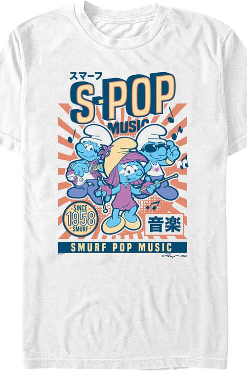 S-Pop Music Smurfs T-Shirt