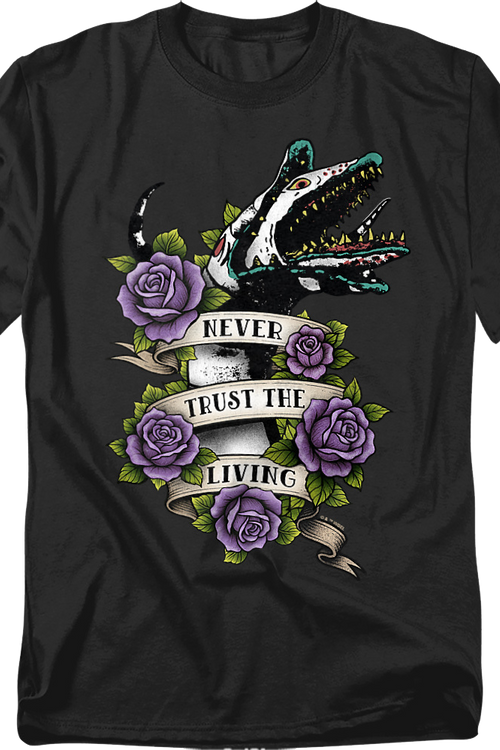 Sandworm Never Trust The Living Beetlejuice T-Shirt