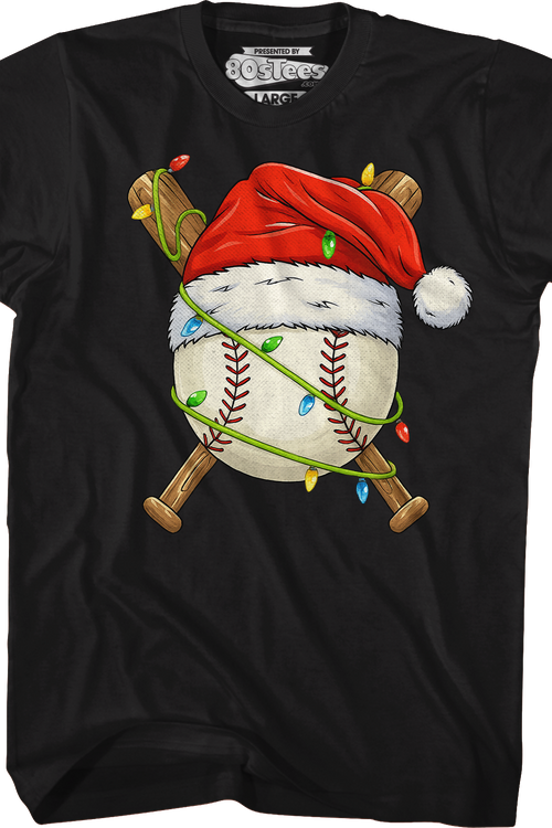 Santa Baseball T-Shirt