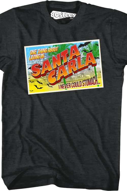 Santa Carla Postcard Lost Boys T-Shirt