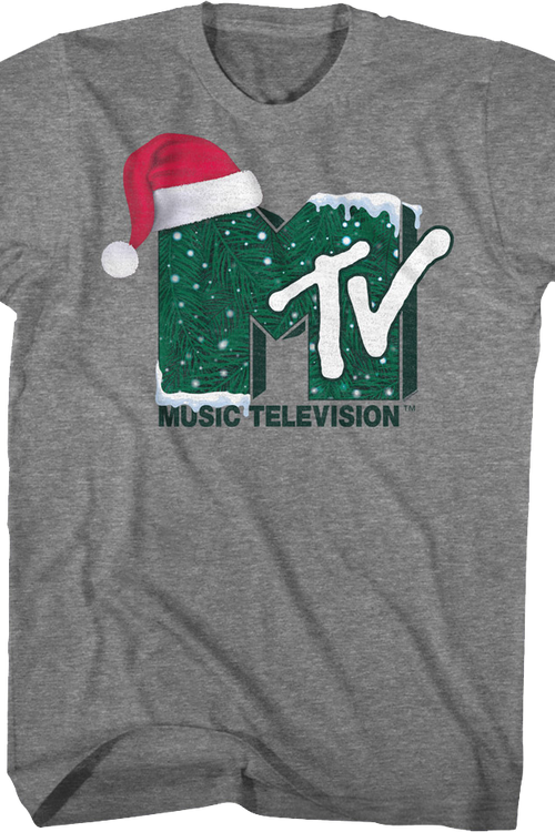 Santa Claus Hat Logo MTV Shirt
