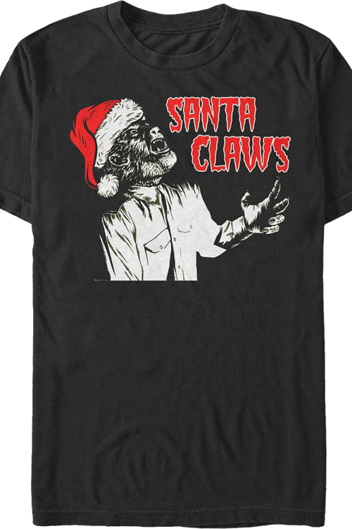 Santa Claws Wolf Man T-Shirt