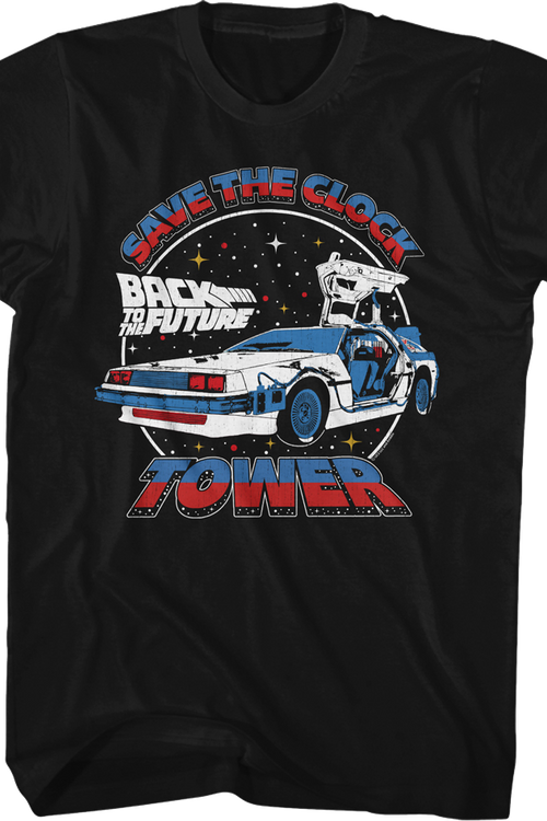 Save The Clock Tower Split Color Back To The Future T-Shirt