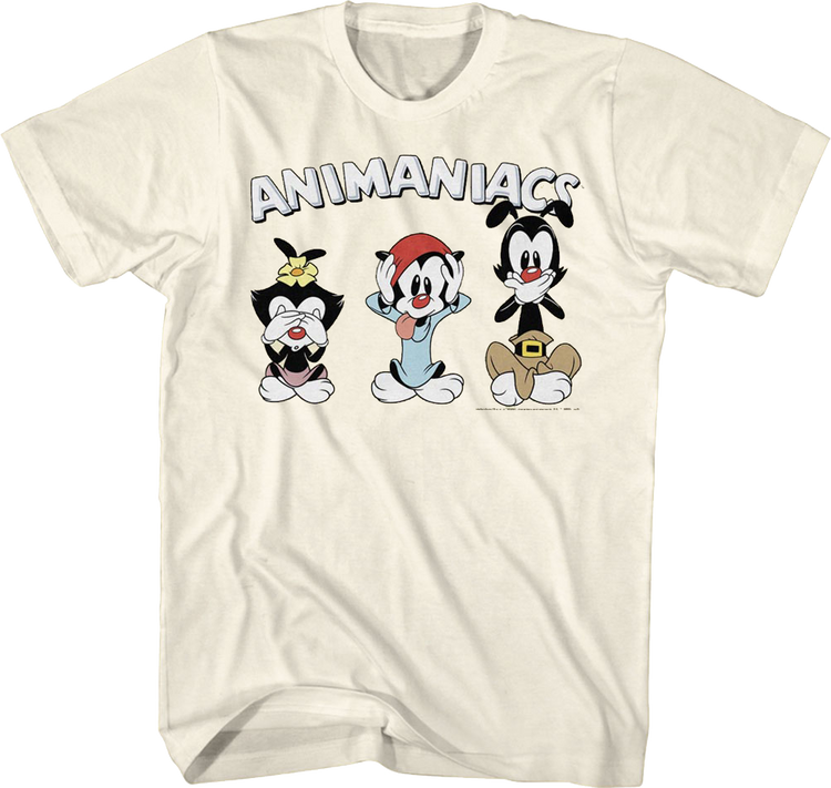 See No Evil Hear No Evil Speak No Evil Animaniacs T-Shirt