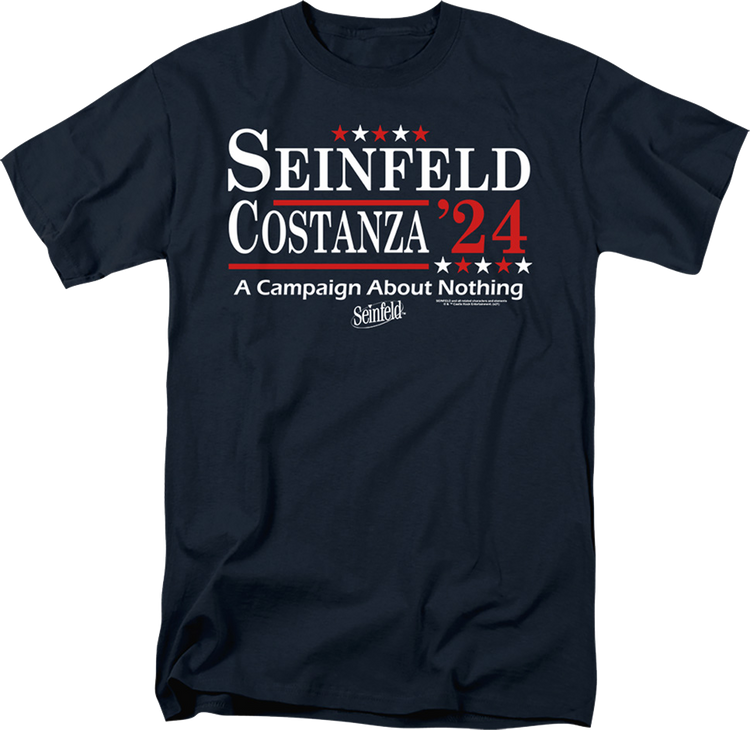 Seinfeld & Costanza '24 Campaign Poster Seinfeld T-Shirt