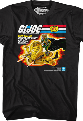 Serpentor Air Chariot Box Art GI Joe T-Shirt