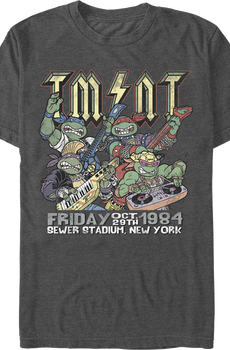 Sewer Stadium Rock Concert Teenage Mutant Ninja Turtles T-Shirt