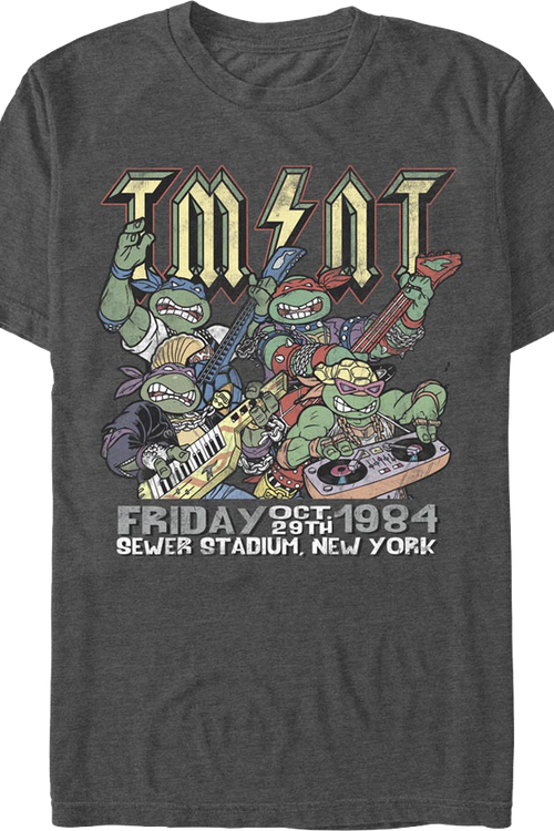 Sewer Stadium Rock Concert Teenage Mutant Ninja Turtles T-Shirt