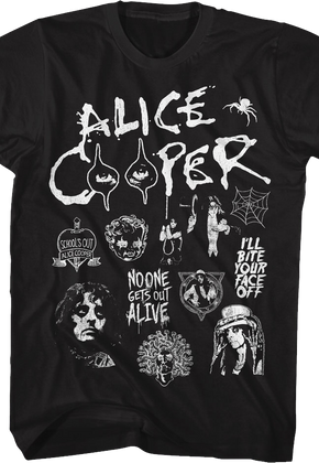 Shock Collage Alice Cooper T-Shirt