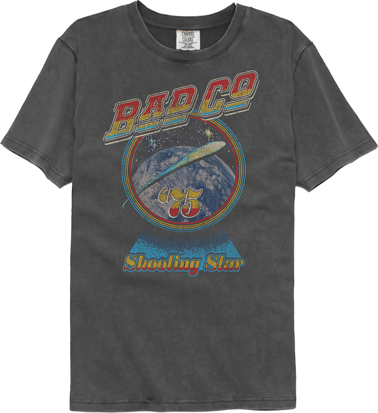 Shooting Star '75 Bad Company Comfort Colors Brand T-Shirt