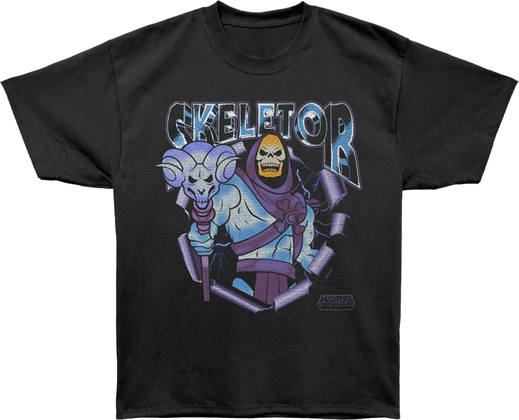 Skeletor Evil Pose Masters Of The Universe Oversized T-Shirt