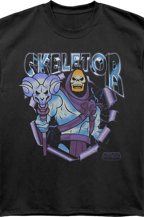 Skeletor Evil Pose Masters Of The Universe Oversized T-Shirt