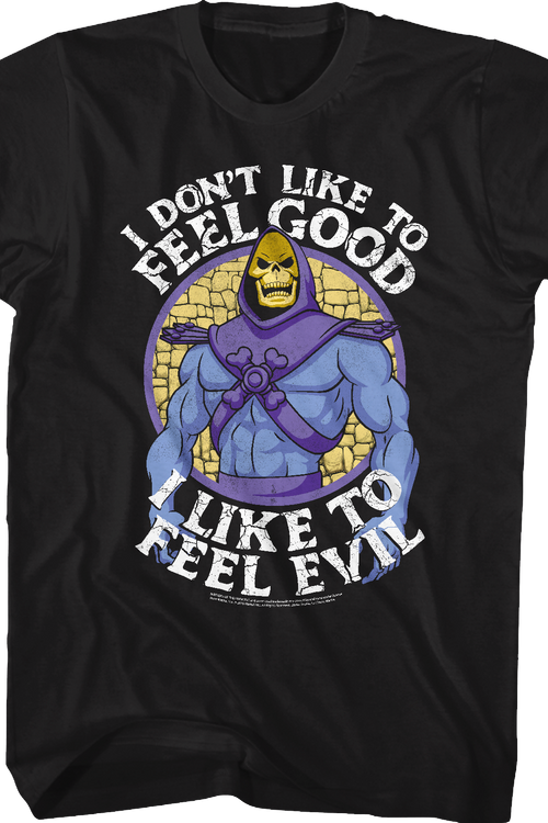 Skeletor I Like to Feel Evil Masters of the Universe T-Shirt