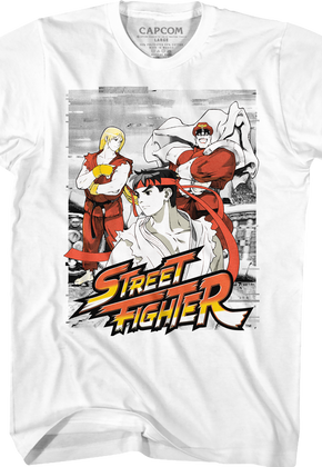 Sketch Distortion Street Fighter T-Shirt