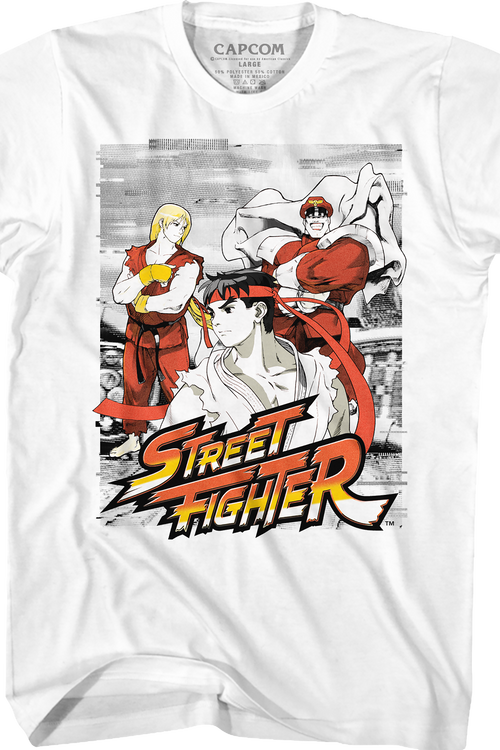 Sketch Distortion Street Fighter T-Shirt