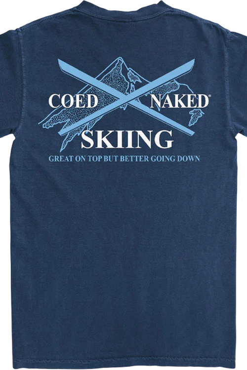 Skiing Coed Naked T-Shirt