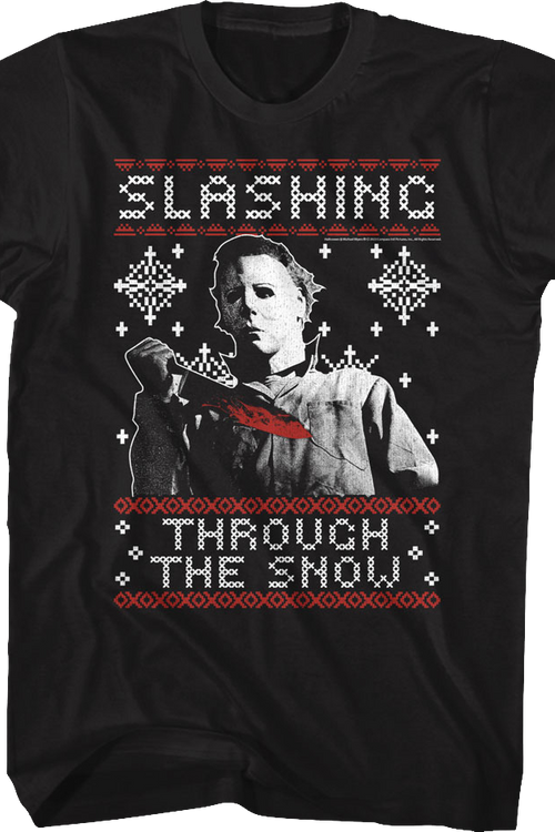 Slashing Through The Snow Halloween T-Shirt