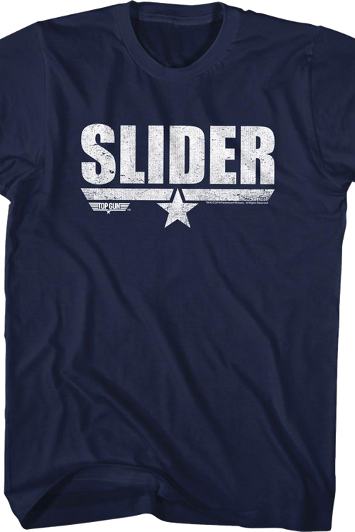 Distressed Slider Top Gun T-Shirt