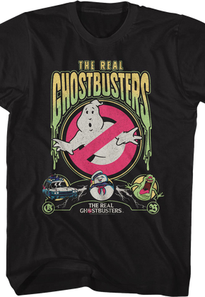 Slimed Collage Real Ghostbusters T-Shirt