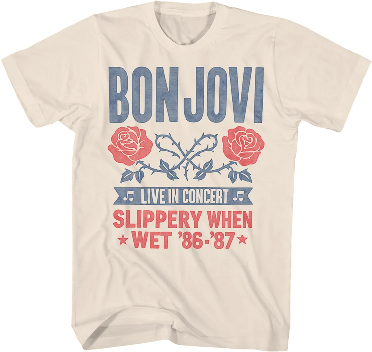 Slippery When Wet '86-'87 Bon Jovi T-Shirt