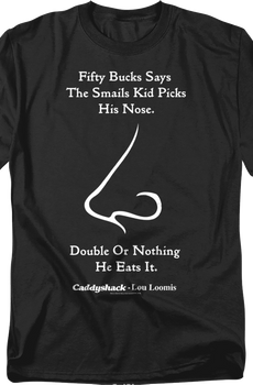 Smails Kid Picks His Nose Caddyshack T-Shirt