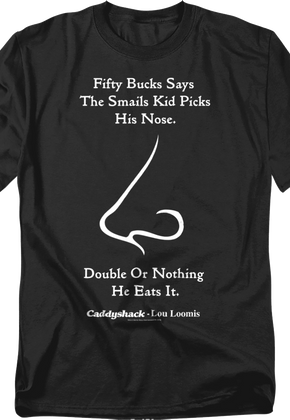 Smails Kid Picks His Nose Caddyshack T-Shirt