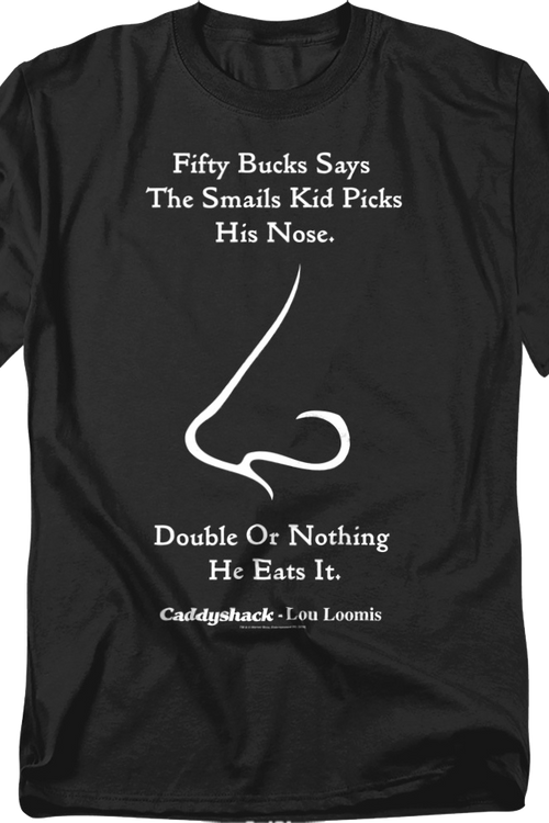 Smails Kid Picks His Nose Caddyshack T-Shirt