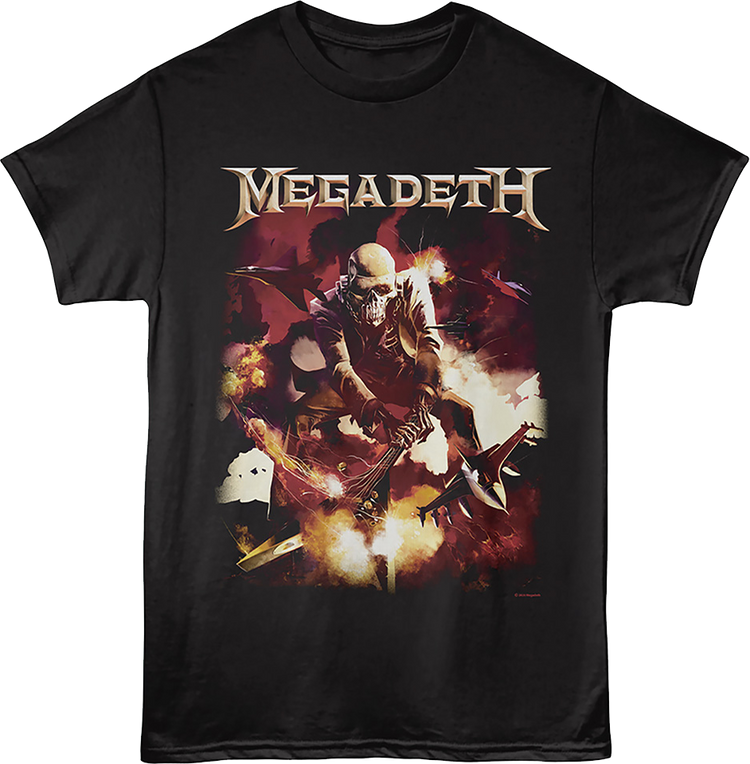 Smashing Guitar Megadeth T-Shirt