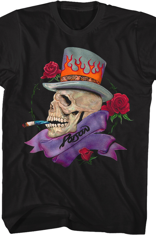 Smoking Skull Poison T-Shirt