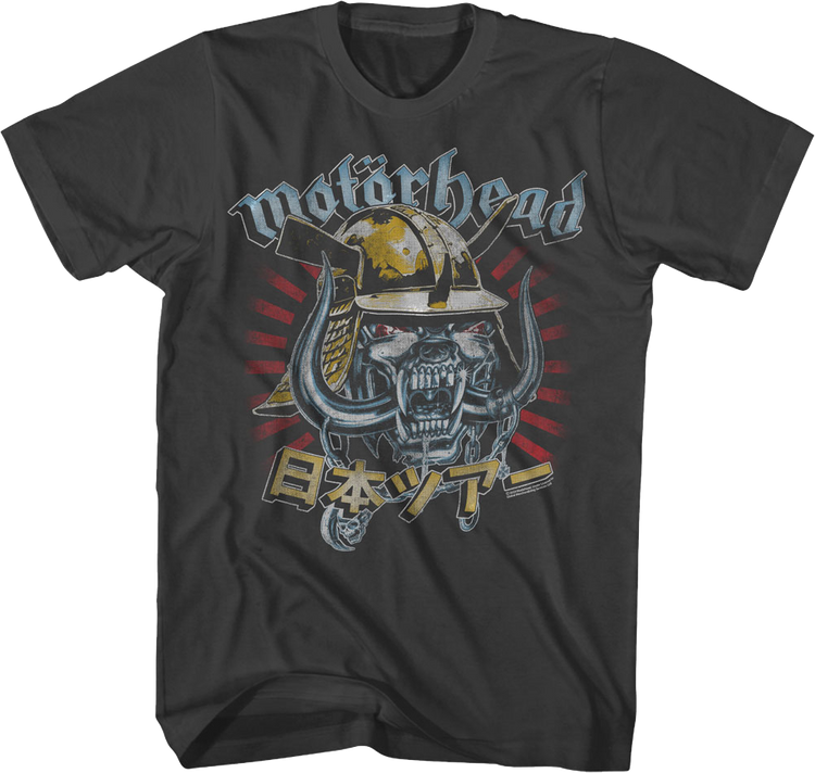 Snaggletooth Samurai Kabuto Helmet Motorhead T-Shirt