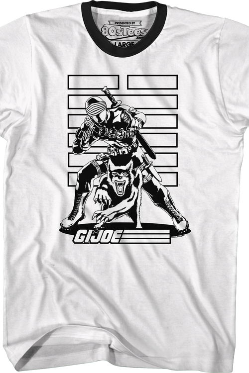 Snake Eyes Noir GI Joe Ringer Shirt