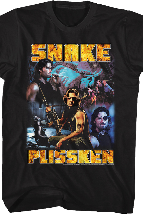 Snake Plissken Collage Escape From New York T-Shirt