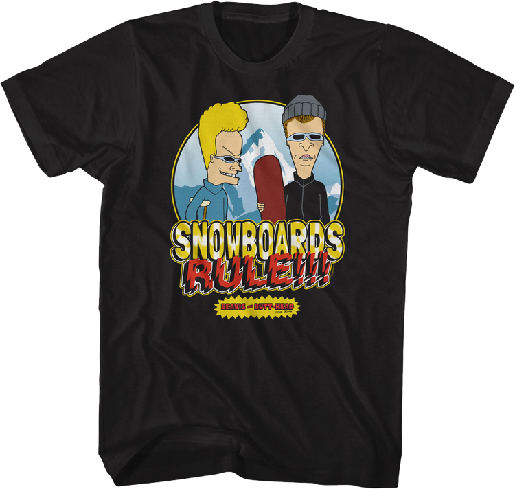 Snowboards Rule Beavis And Butt-Head T-Shirt